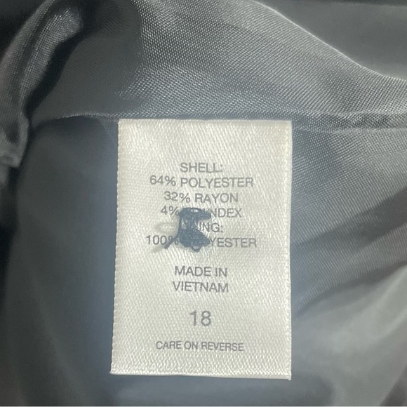 NWT 7th Avenue Design Studio New York & Company Black lined Blazer Sz 18 - Picture 3 of 4